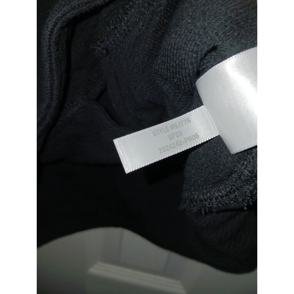 MADEWELL Women's Crop Tank Top Large Black Cutout Knot-Front Cotton‎ NJ776 Sp23 - Picture 5 of 8